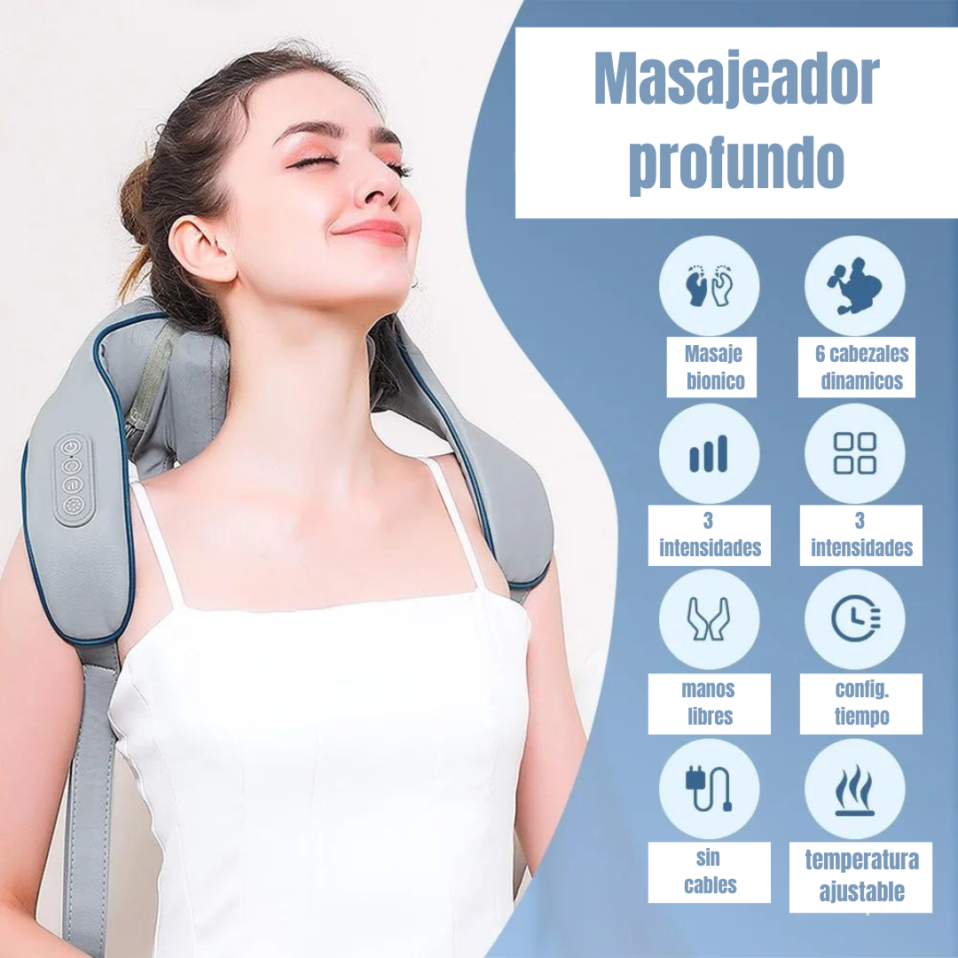 SOLOCOMFORT™ Masajeador Profundo de cuello y espalda